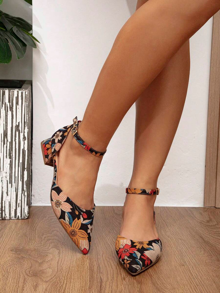 Peyton - Elegant Floral Flats