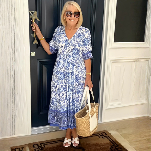 Heidi - Graceful V Neck Floral