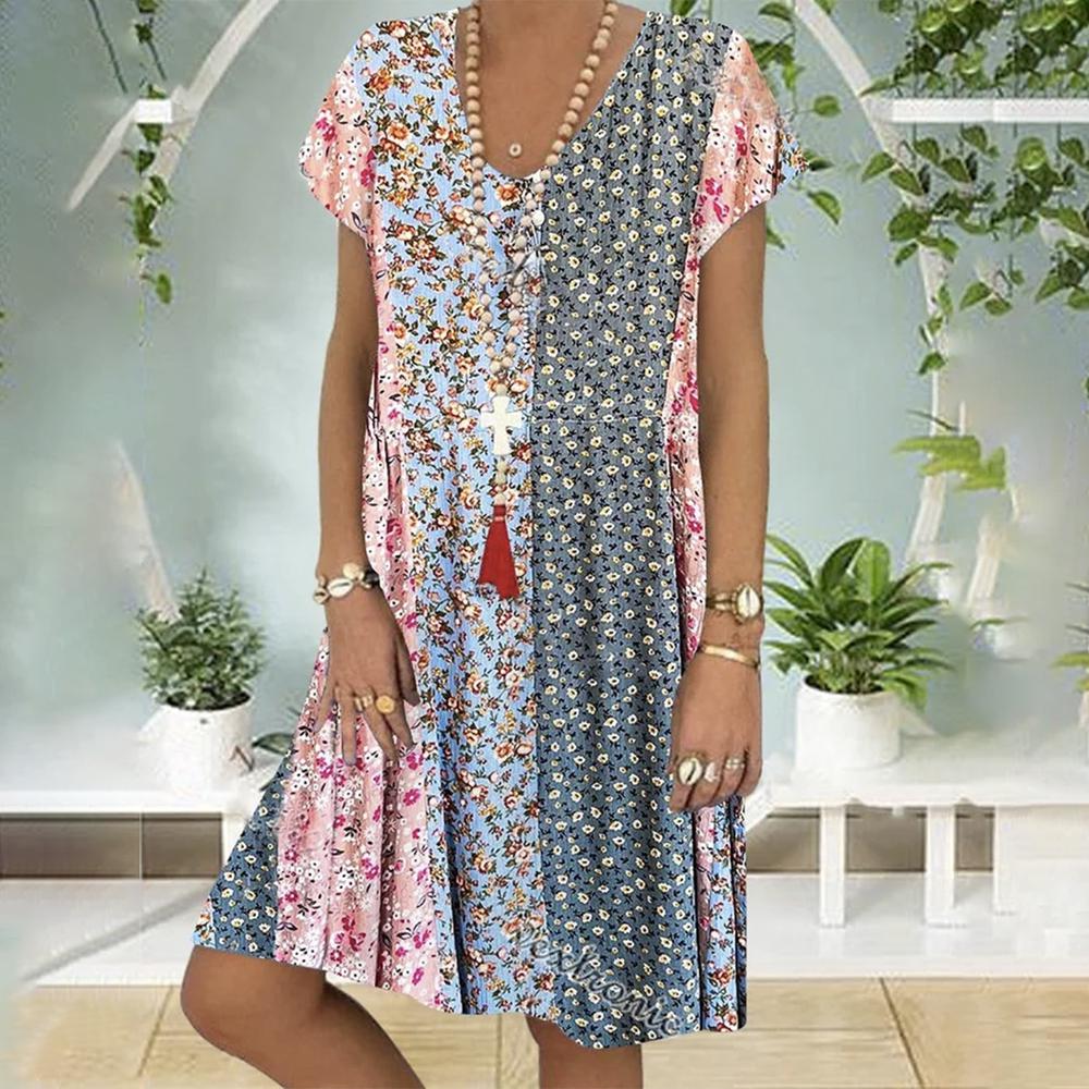 Skye - Boho Floral Summer Dress