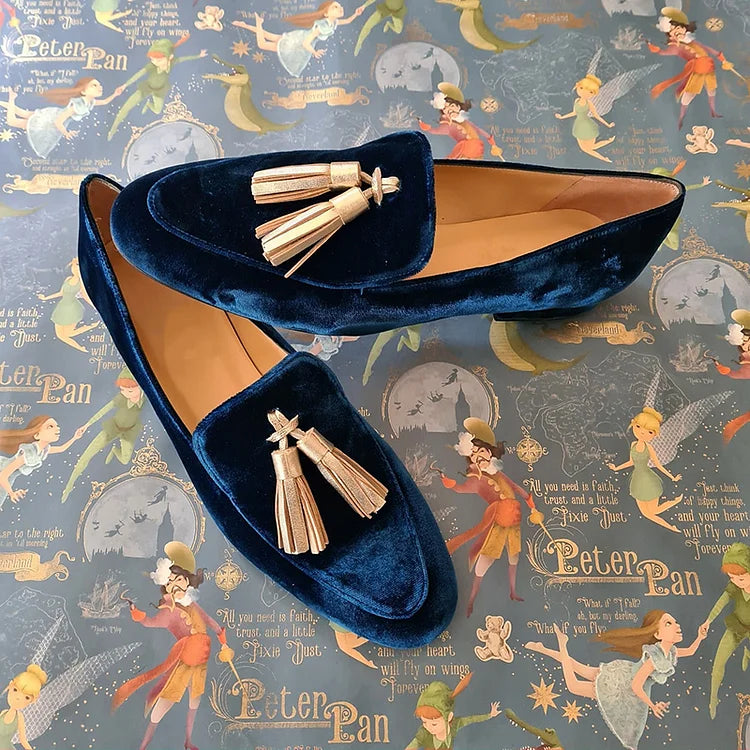 Natalie - Midnight Loafers with Tassels