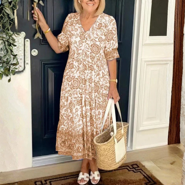 Heidi - Graceful V Neck Floral