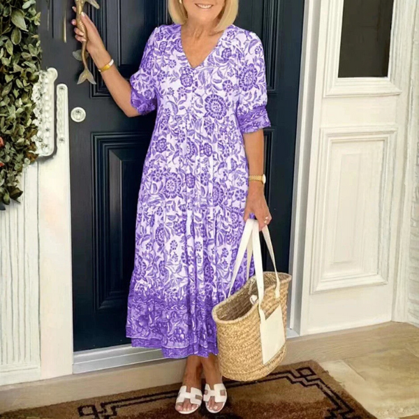 Heidi - Graceful V Neck Floral