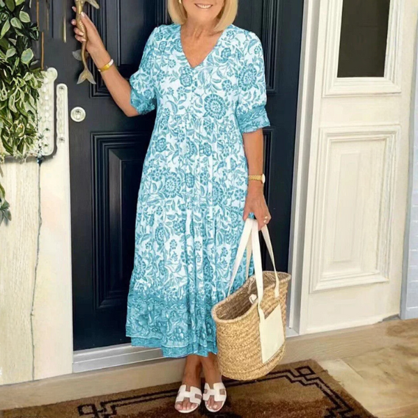 Heidi - Graceful V Neck Floral