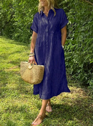 Ashleigh - Elegant Striped Dress