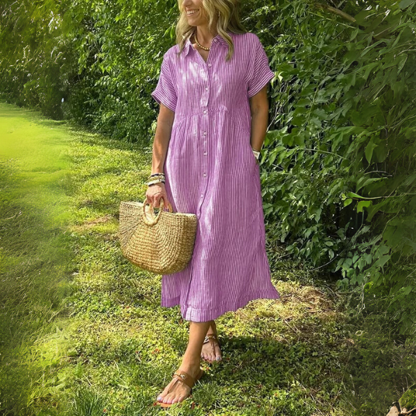 Tahlia - Elegant Striped Dress