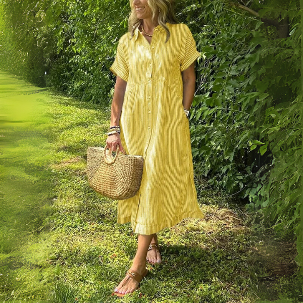 Tahlia - Elegant Striped Dress