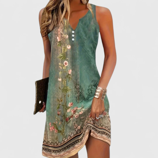 Layla - Ladies Sleeveless Comfortable Mini Dress