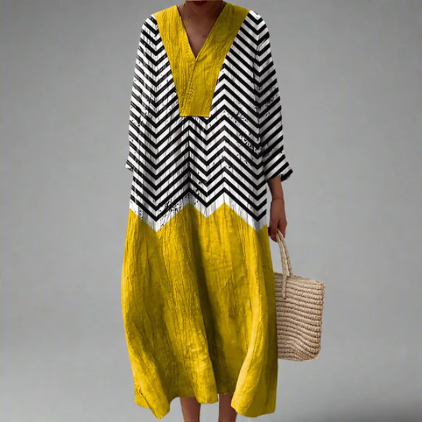 Scarlett - Elegant Geometric Dress