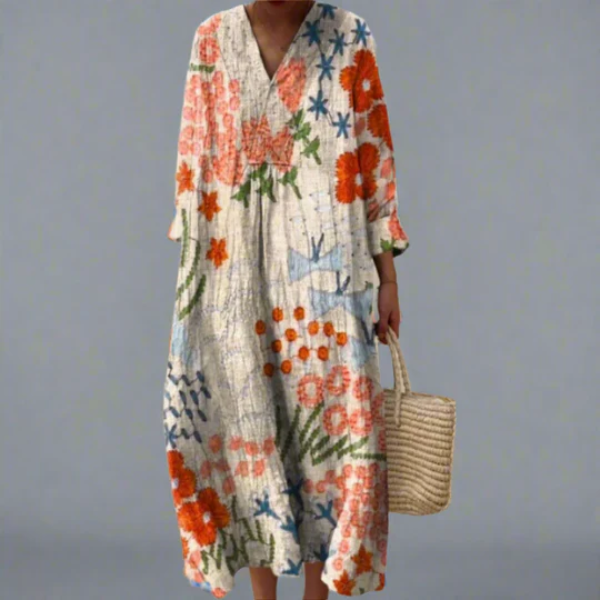 Scarlett - Elegant Geometric Dress