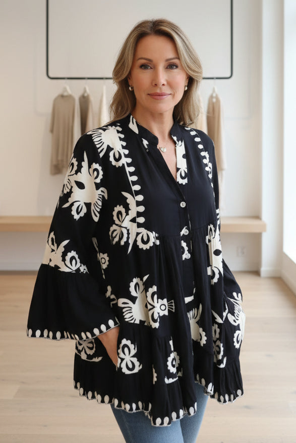 AURORA - COASTAL BOHO TOP