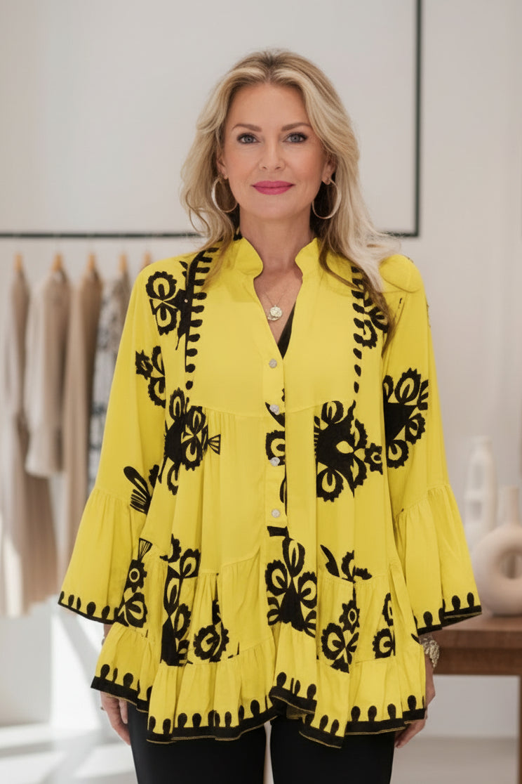 AURORA - COASTAL BOHO TOP