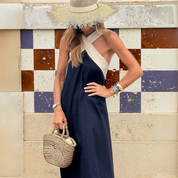 Mia - Cross Neckline Dress