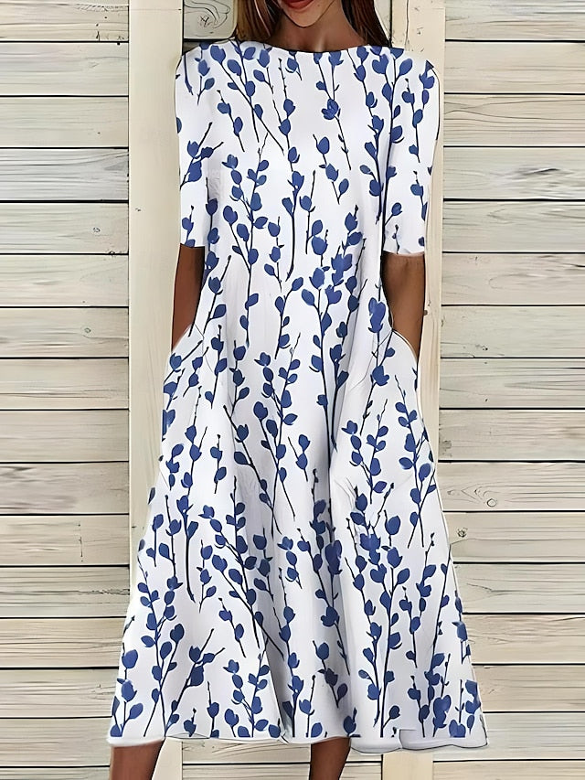 Zara - Coastal Floral Midi Dress