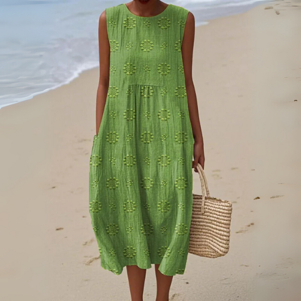 Millie - Patterned Midi Dress